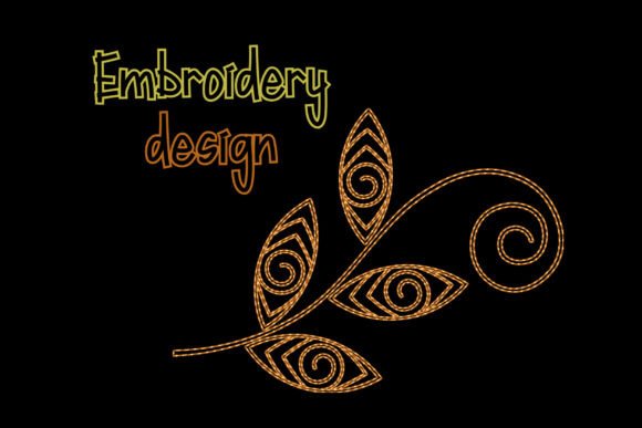 Autumn Leaf Embroidery Design