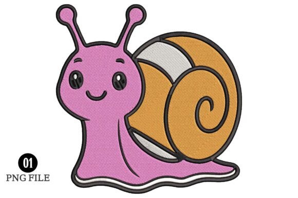 Cute Snail Embroidery Design Review