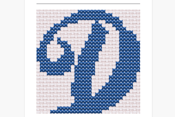 Handwritten Letter D Cross Stitch Design Review for Merch