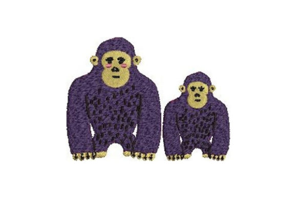 Mom and Baby Gorillas: An Embroidery Designer Review