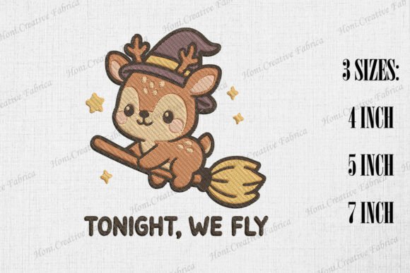 Tonight We Fly Cute Deer: Embroidery Designer Review