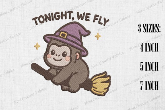Tonight We Fly Cute Gorilla: Whimsical Embroidery Review