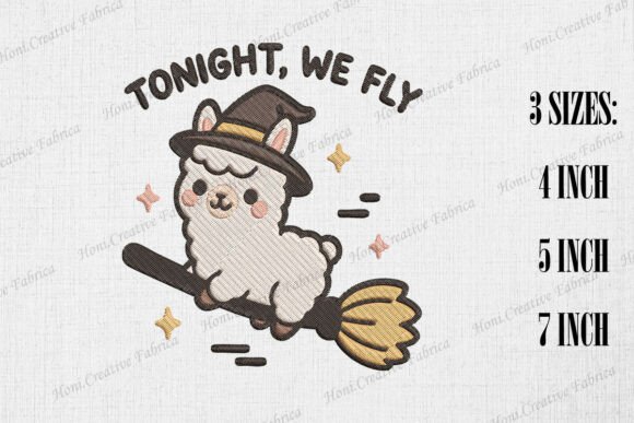 Tonight We Fly Cute Llama Design Review for Small Business Merch