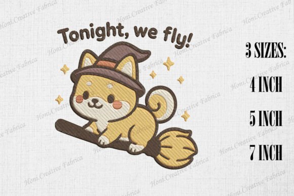 Tonight We Fly Cute Shiba Inu Embroidery Review