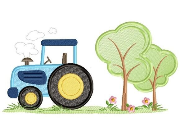 Tractor Assembly with Tree: An Embroidery Designer's Review